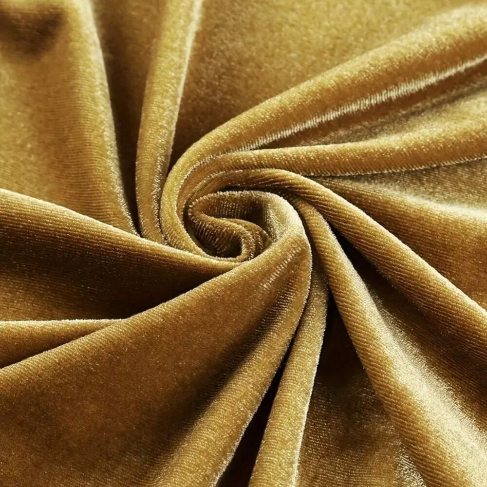 Gold Casual Women's Plush Mid-Length Coat - Picture 6 of 7